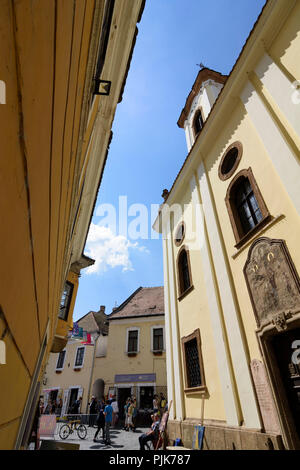 Szentendre (Sankt Andrä), Chiesa Blagovestenska, piazza principale Fö ter in Ungheria, Pest, Foto Stock