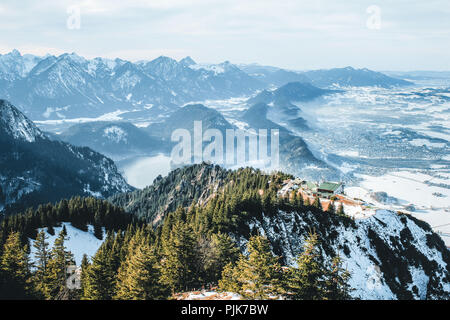 In Germania, in Baviera, Algovia, Tegelberg Mountain Foto Stock