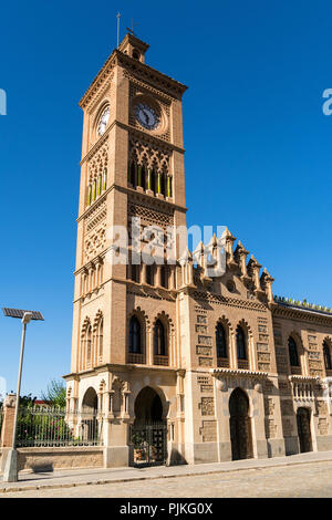 Spagna, Toledo, stazione ferroviaria, stile mudéjar Foto Stock