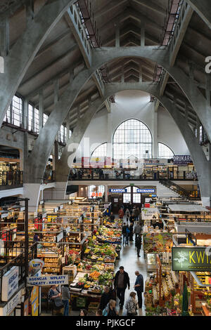 Polonia Wroclaw, Market Hall, Hala Targowa Foto Stock