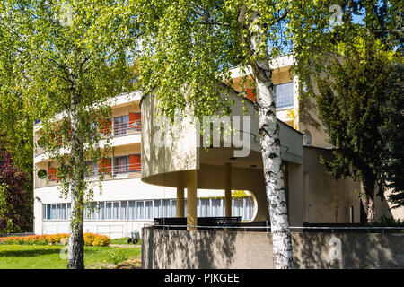 Polonia Wroclaw, Szczytnicki Park, 1929 WUWA modello complesso di casa, casa per singles da Hans Scharoun Foto Stock