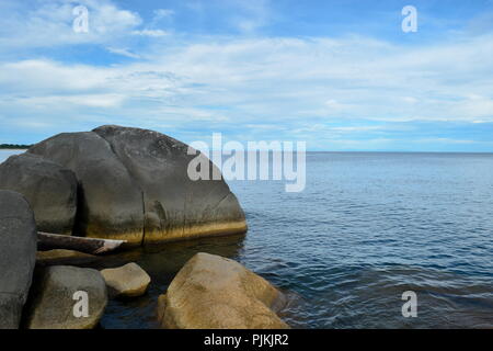 Meravigliose formazioni rocciose a Kande Beach, il Lago Malawi Malawi Foto Stock