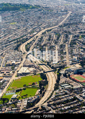 Superstrada 101 sud a sud di San Francisco Bay Area di San Francisco, Stati Uniti d'America, California, Stati Uniti Foto Stock