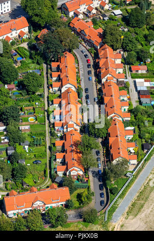 Insediamento Schüngelberg, minatori' insediamento della miniera di carbone di Hugo, THS, trust company, Gelsenkirchen, zona della Ruhr, Nord Reno-Westfalia, Germania Foto Stock