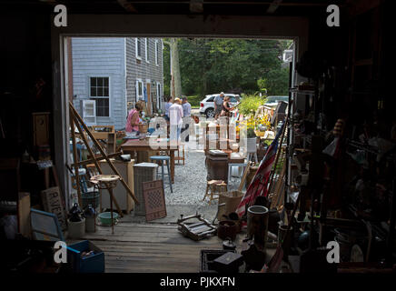 Un fienile in vendita in Sandwich, Massachusetts il Cape Cod, STATI UNITI D'AMERICA Foto Stock