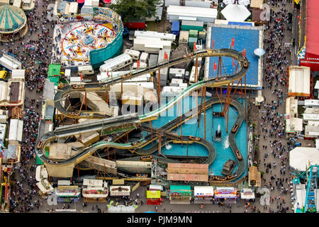 Kirmes Cranger 2016, il più grande parco di divertimenti nella zona della Ruhr, Herne-Crange, la zona della Ruhr, Nord Reno-Westfalia, Germania Foto Stock