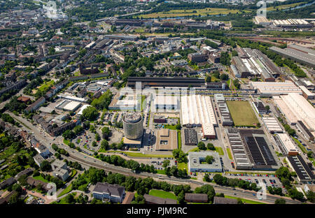 Siemens AG vista su Mellinghofer Strasse, Siemens business park, Siemens alto edificio, a Mülheim an der Ruhr, la zona della Ruhr, Nord Reno-Westfalia, Germania Foto Stock