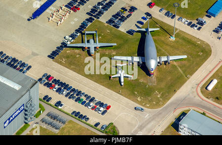 Aeroporto Museo con Guppy, Finkenwerder aeroporto, Amburgo, Città Libera e Anseatica di Amburgo, Amburgo, Germania Foto Stock