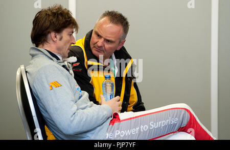 Clouseau singer Koen Wauters racing al BTCS Belgian Touring Car Series gara a Zolder (Belgio, 25/10/2009) Foto Stock