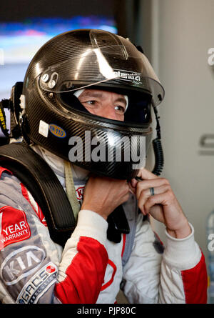 Clouseau singer Koen Wauters racing al BTCS Belgian Touring Car Series gara a Zolder (Belgio, 25/10/2009) Foto Stock