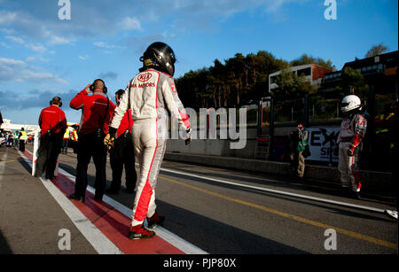 Clouseau singer Koen Wauters racing al BTCS Belgian Touring Car Series gara a Zolder (Belgio, 25/10/2009) Foto Stock