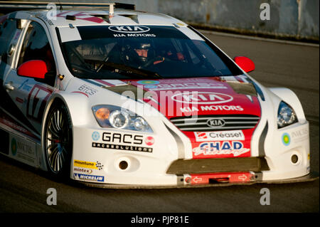 Clouseau singer Koen Wauters racing al BTCS Belgian Touring Car Series gara a Zolder (Belgio, 25/10/2009) Foto Stock