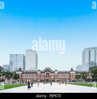 La stazione di Tokyo, una stazione ferroviaria nel quartiere affaristico Marunouchi di Chiyoda, a Tokyo, Giappone Foto Stock