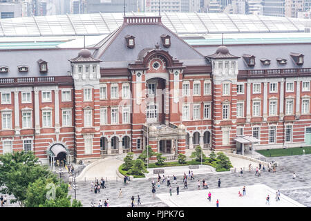 La stazione di Tokyo, una stazione ferroviaria nel quartiere affaristico Marunouchi di Chiyoda, a Tokyo, Giappone Foto Stock