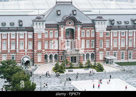 La stazione di Tokyo, una stazione ferroviaria nel quartiere affaristico Marunouchi di Chiyoda, a Tokyo, Giappone Foto Stock