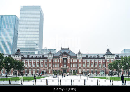 La stazione di Tokyo, una stazione ferroviaria nel quartiere affaristico Marunouchi di Chiyoda, a Tokyo, Giappone Foto Stock