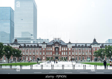 La stazione di Tokyo, una stazione ferroviaria nel quartiere affaristico Marunouchi di Chiyoda, a Tokyo, Giappone Foto Stock