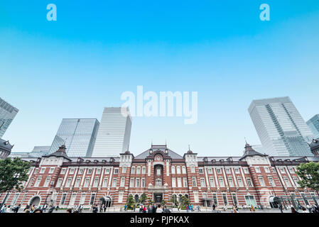 La stazione di Tokyo, una stazione ferroviaria nel quartiere affaristico Marunouchi di Chiyoda, a Tokyo, Giappone Foto Stock