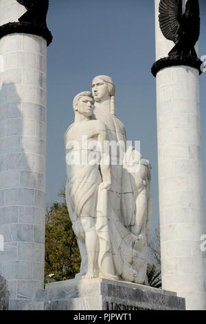 Soldati cadetti, Niños heroes.Città del Messico. Foto Stock