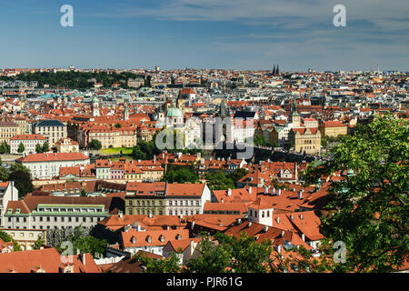 Prague Old Town Panorama Foto Stock