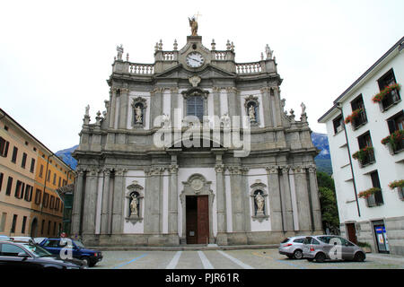 San Giovanni Battista, Kirche in Morbegno, Italien in der Lombardei Foto Stock