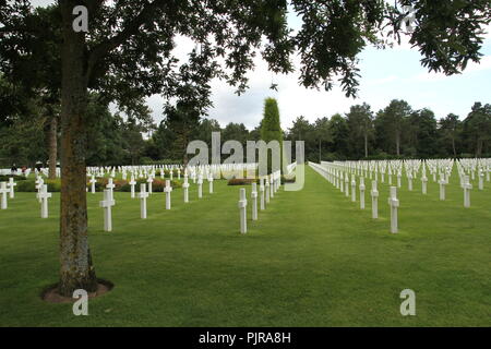 La Normandia Cimitero Americano Francia Foto Stock
