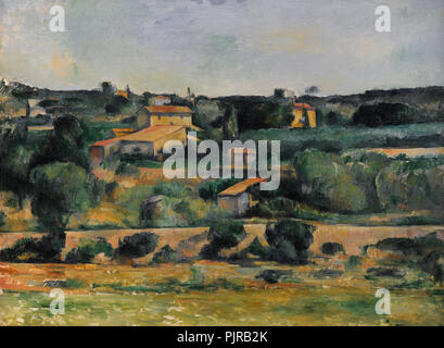 Paul Cezanne (1839-1906). Pittore Francese. Paesaggio nella zona ovest di Aix-en-Provence, ca.1878). Wallraf-Richartz Museum. Colonia. Germania. Foto Stock