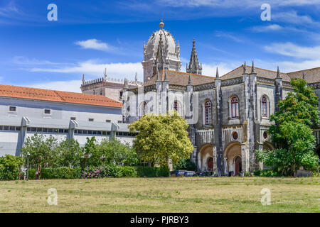 Chiostro del Mosteiro dos Jeronimos, Belem, Lisbona, Portogallo, Kloster 'Mosteiro dos Jeronimos', Lisbona Foto Stock