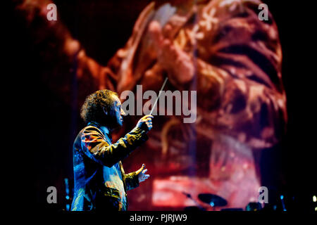 Conduttore belga Robert Groslot alla notte della prom di Anversa (Belgio, 09/11/2012) Foto Stock