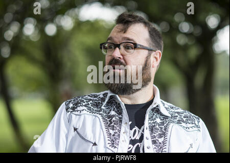 Nuova Zelanda comico urtato il Natale sta eseguendo la sua mostra "Media notevolmente' durante la Edinburgh Fringe Festival con: urtato il natale dove: Edimburgo, Regno Unito quando: 08 Ago 2018 Credit: Euan ciliegio/WENN Foto Stock