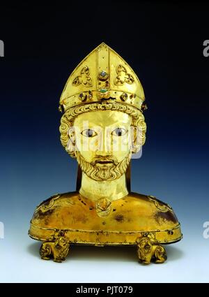 Basilea Munster reliquiario del tesoro StPantalus 1882-87 HMB c4286. Foto Stock