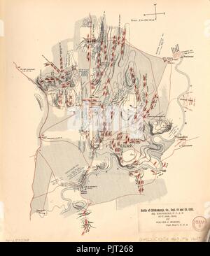 Battaglia di Chickamauga, Ga., Sett. 19 e 20, 1863 Foto Stock