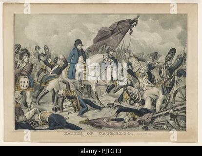 Battaglia di Waterloo - 18 giugno 1815 Foto Stock