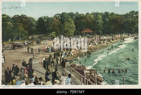 Spiaggia, Gordon Park, Cleveland, Ohio Foto Stock