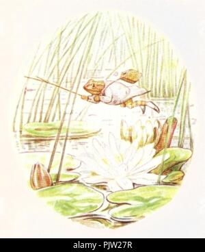 Beatrix Potter - un racconto di Jeremy Fisher - Illustrazione da pagina 16. Foto Stock