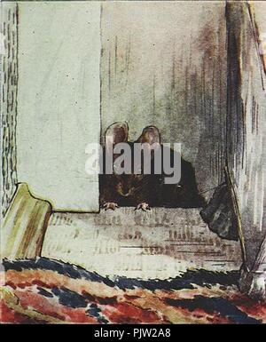 Beatrix Potter - il racconto di due topi cattivi - Illustrazione 04. Foto Stock