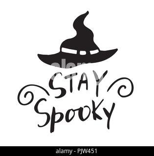 Illustrazione Vettoriale di happy Halloween testo Illustrazione Vettoriale