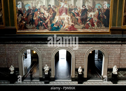 All'interno il Museo Reale di Belle Arti di Anversa (Belgio, 31/07/2008) Foto Stock