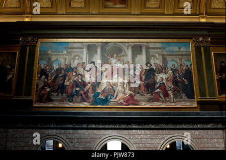 All'interno il Museo Reale di Belle Arti di Anversa (Belgio, 31/07/2008) Foto Stock