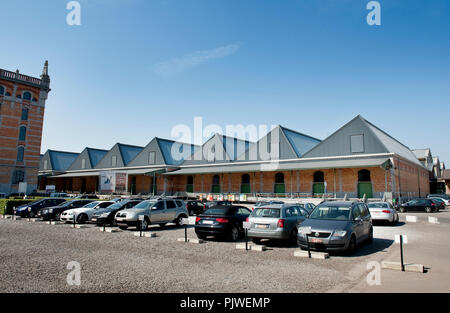 Il rinnovato magazzino reale sull'ex sito industriale Tour & Taxis di Bruxelles (Belgio, 19/04/2011) Foto Stock