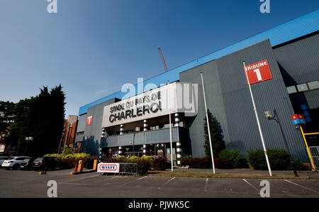 Lo Stade du Pays de Charleroi stadio di calcio Sporting club Charleroi a Charleroi (Belgio, 13/07/2013) Foto Stock