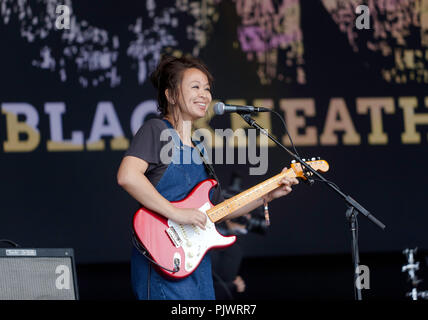 Marine sul palco principale del OnBlackheath Music Festival, Lewisham, Londra Foto Stock