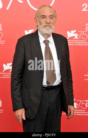 Venezia, Italia. Il 7 settembre 2018. Renato Carpentieri durante il "Una storia senza nome' photocall al settantacinquesimo Venice International Film Festival presso il Palazzo del Casinò su Settembre 07, 2018 a Venezia, Italia Credito: Geisler-Fotopress GmbH/Alamy Live News Foto Stock