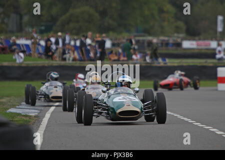 Goodwood, West Sussex, Regno Unito. Il 9 settembre 2018. Chichester Cup gara al ventesimo Goodwood a Goodwood, West Sussex, Regno Unito. © Malcolm Greig/Alamy Live News Foto Stock