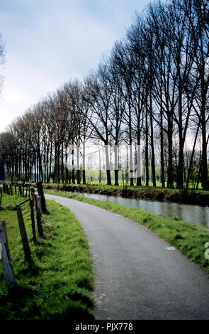 Impressioni dei campi e la natura intorno a Geraardsbergen, chiamato anche le Ardenne delle Fiandre (Belgio, 12/04/2008) Foto Stock