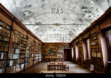 All'interno della biblioteca storica del 'Abdij van Park' Parc Abbey in Heverlee (Belgio, 22/12/2009) Foto Stock