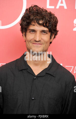 Louis Garrel durante il 'ONU Peuple et son roi / una nazione, una King' photocall al settantacinquesimo Venice International Film Festival presso il Palazzo del Casinò su Settembre 07, 2018 a Venezia, Italia Foto Stock