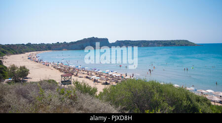 Turtle Beach Gerakas a isola di Zante. Foto Stock