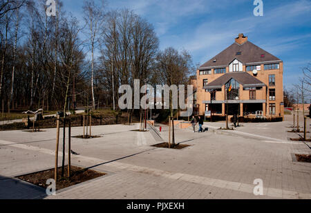 Impressioni dello studente città Louvain-La-Neuve (Belgio, 02/03/2011) Foto Stock