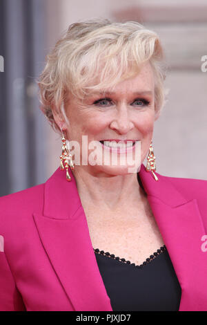 UK Premiere della moglie tenutosi presso la Somerset House - Arrivi con: Glenn Close dove: Londra, Regno Unito quando: 09 Ago 2018 Credit: Lia Toby/WENN.com Foto Stock